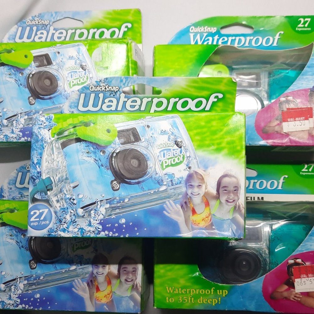 Fujifilm QuickSnap Waterproof Camera Lot of 5 NIB 27 Exposures Expired 2007/2014
